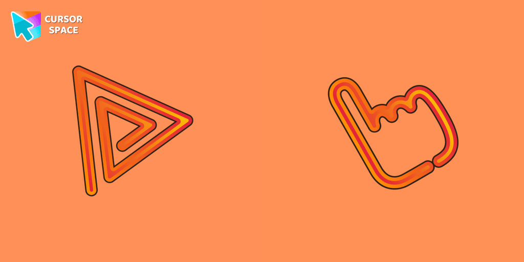 Orange Line cursor pack